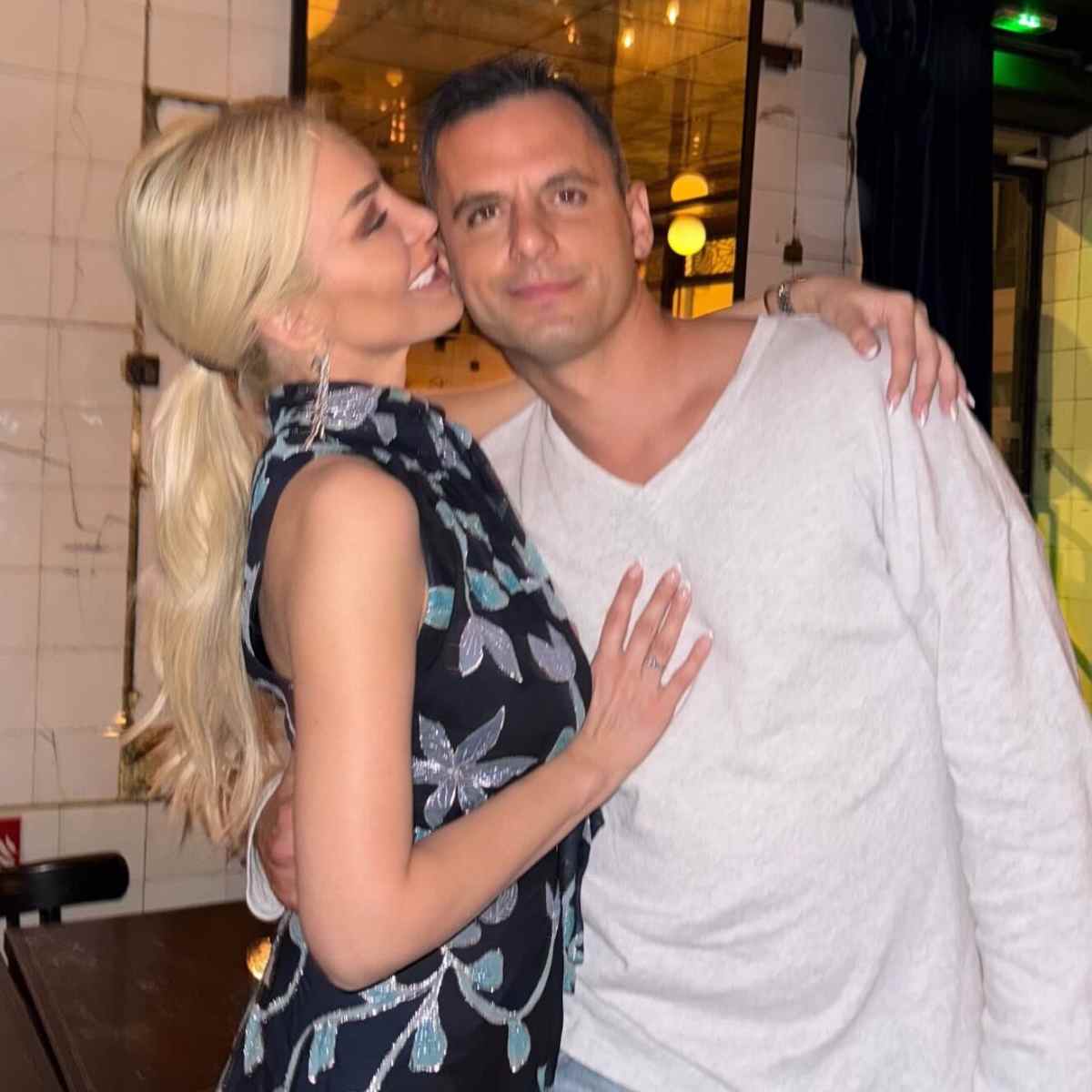 Ο Παναγιώτης Κουτσουμπής με την Κατερίνα Καινούργιου