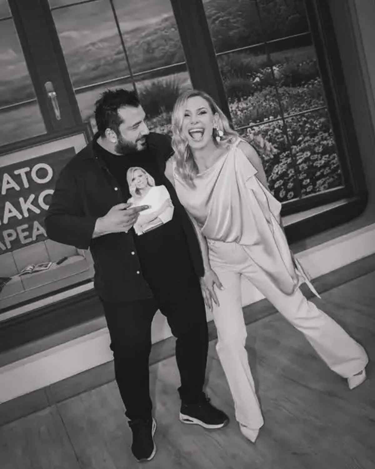 Η Κατερίνα Καραβάτου με τον Αρτ