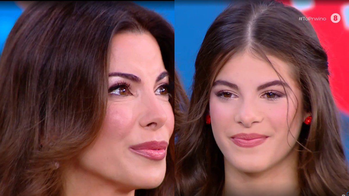 Η Αντελίνα Βαρθακούρη με την κόρη τους Λιόνα στο Πρωινό