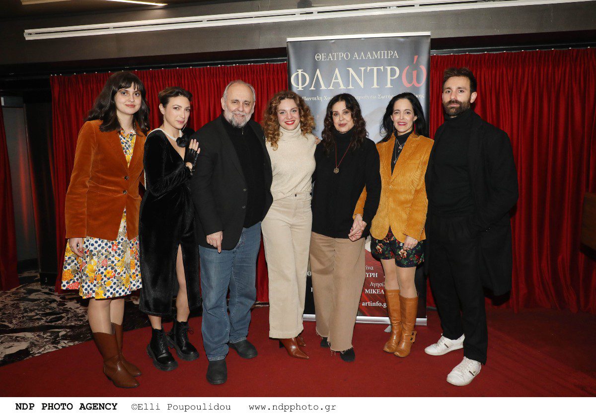 Η Μαρία Τζομπανάκη στην πρεμιέρα της