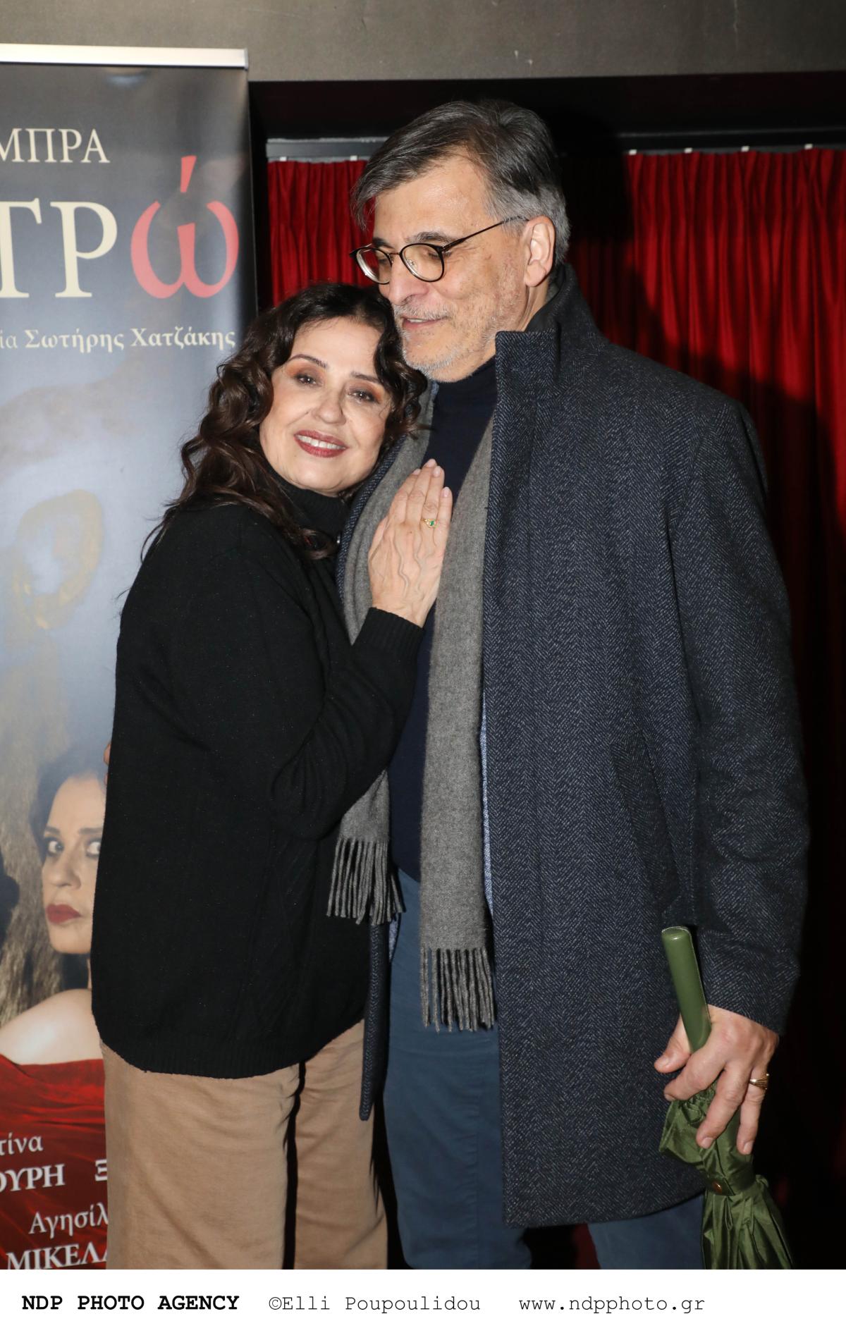 Η Μαρία Τζομπανάκη με τον σύζυγό της, Γιάννη Βάλβη