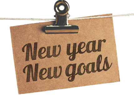 New year New goals card