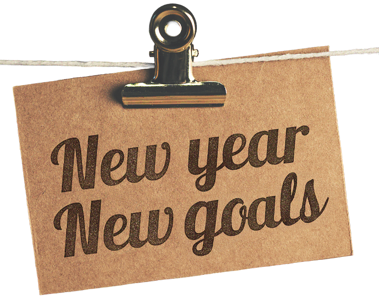 New year New goals card
