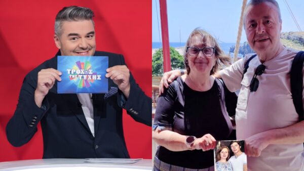 Ο Πέτρος Πολυχρονίδης με τους γονείς του