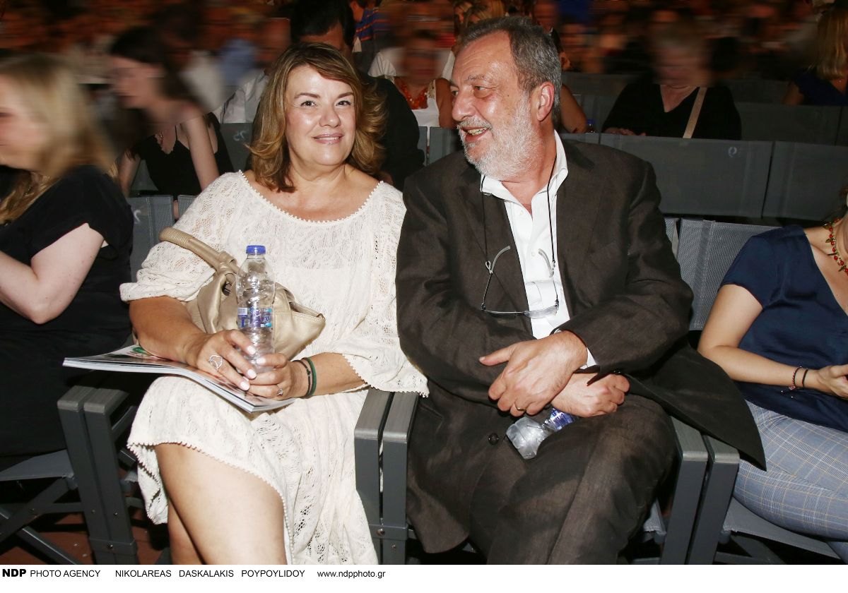 Ο Στρατής Λιαρέλλης με τη σύζυγό του, Νάντια