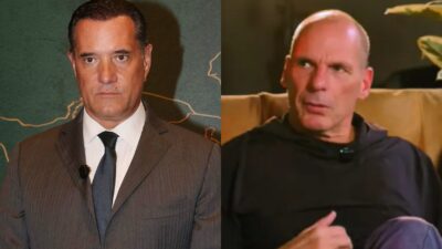 Ο Άδωνις Γεωργιάδης και ο Γιάννης Βαρουφάκης