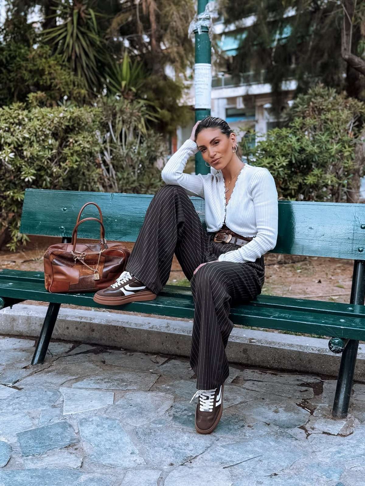 H Αθηνά Οικονομάκου σε έξοδό της