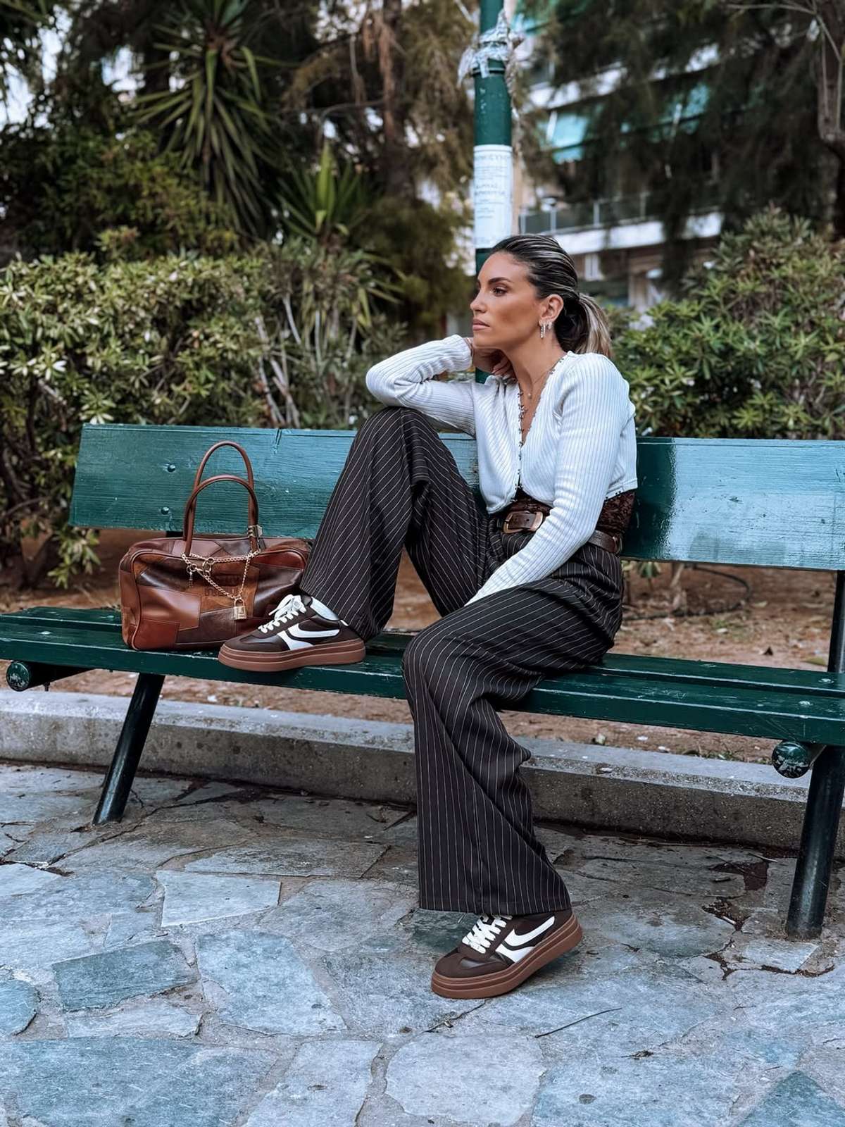 H Αθηνά Οικονομάκου σε έξοδό της