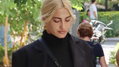 Η Ιωάννα Τούνη σε έξοδό της