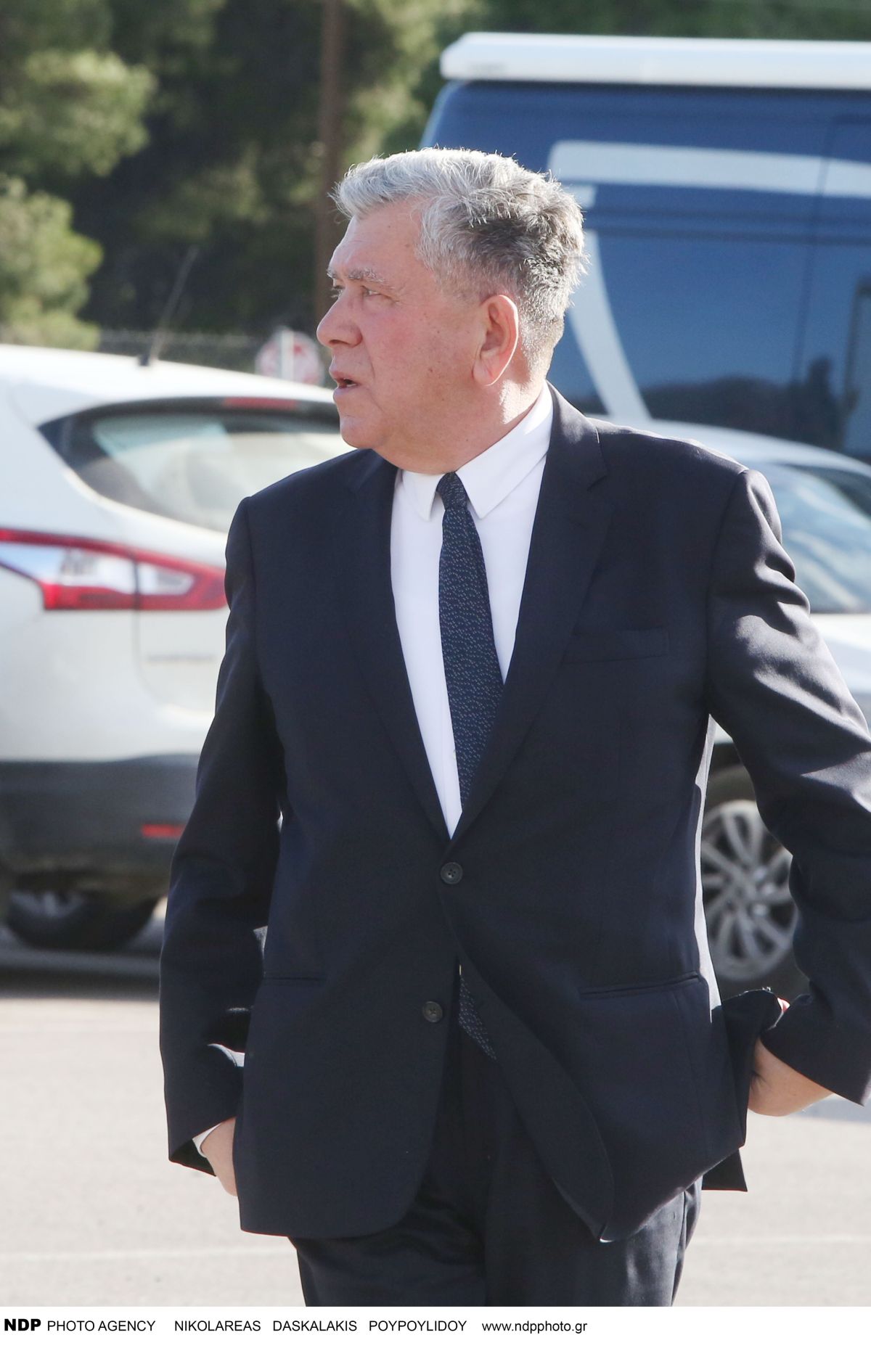 Ο Αλέξης Μητρόπουλος στη κηδεία του Γιώργου Παπαδάκη