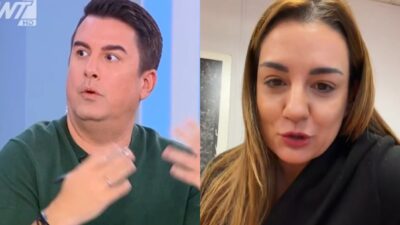 Ο Πάνος Κατσαρίδης και η Ελίνα Παπίλα