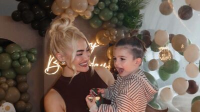 Η Ιωάννα Τούνη με τον γιο της, Πάρη