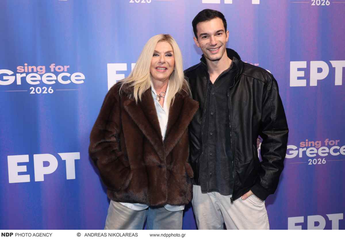 Η Δάφνη Μπόκοτα με τον γιο της