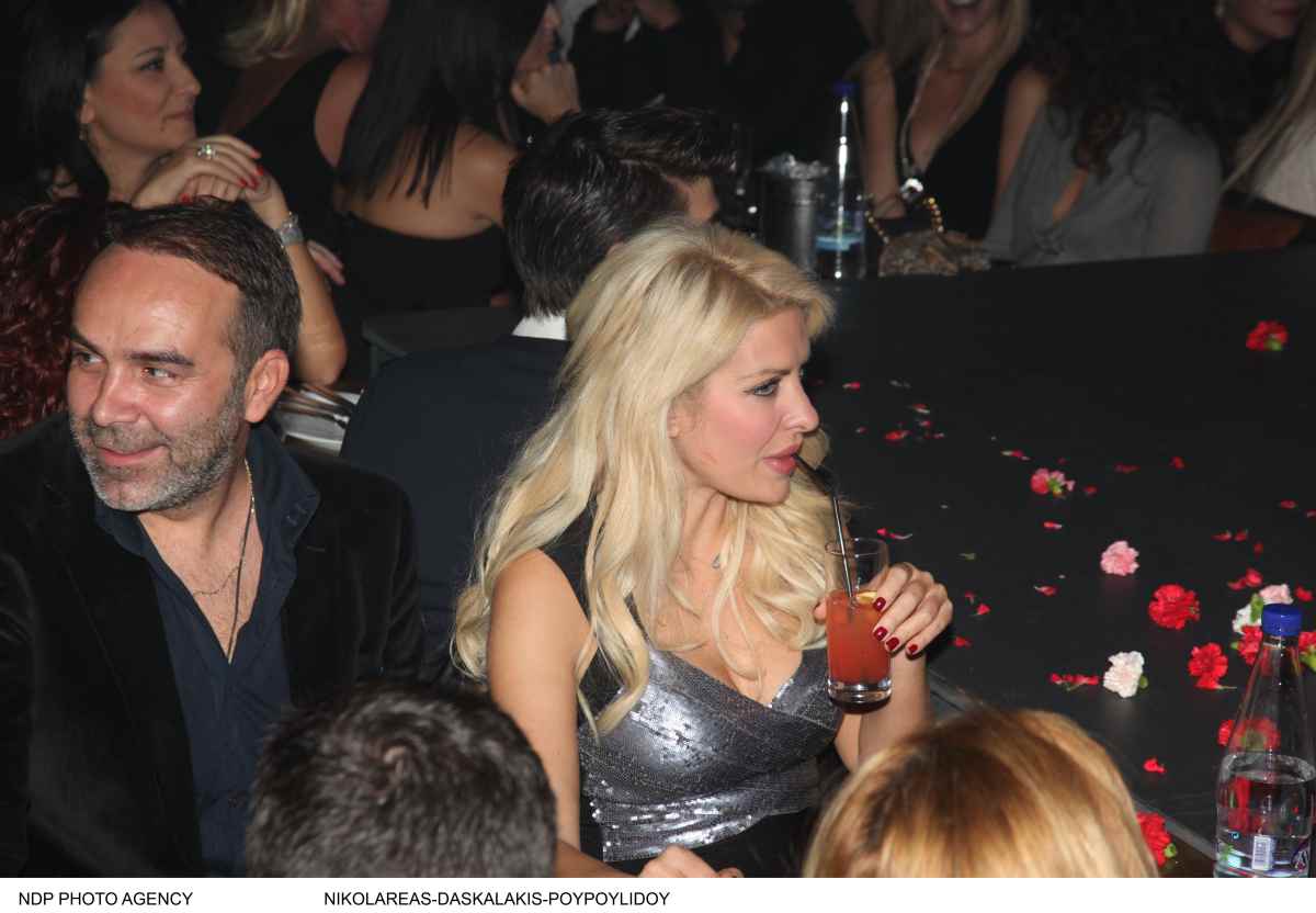 Ο Γρηγόρης Γκουντάρας με την Ελένη Μενεγάκη