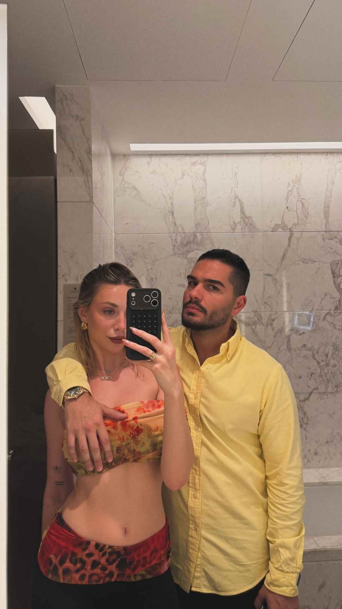 Η Γαρυφαλλιά Καληφώνη με τον Χρήστο Μάστορα στο Ντουμπάι