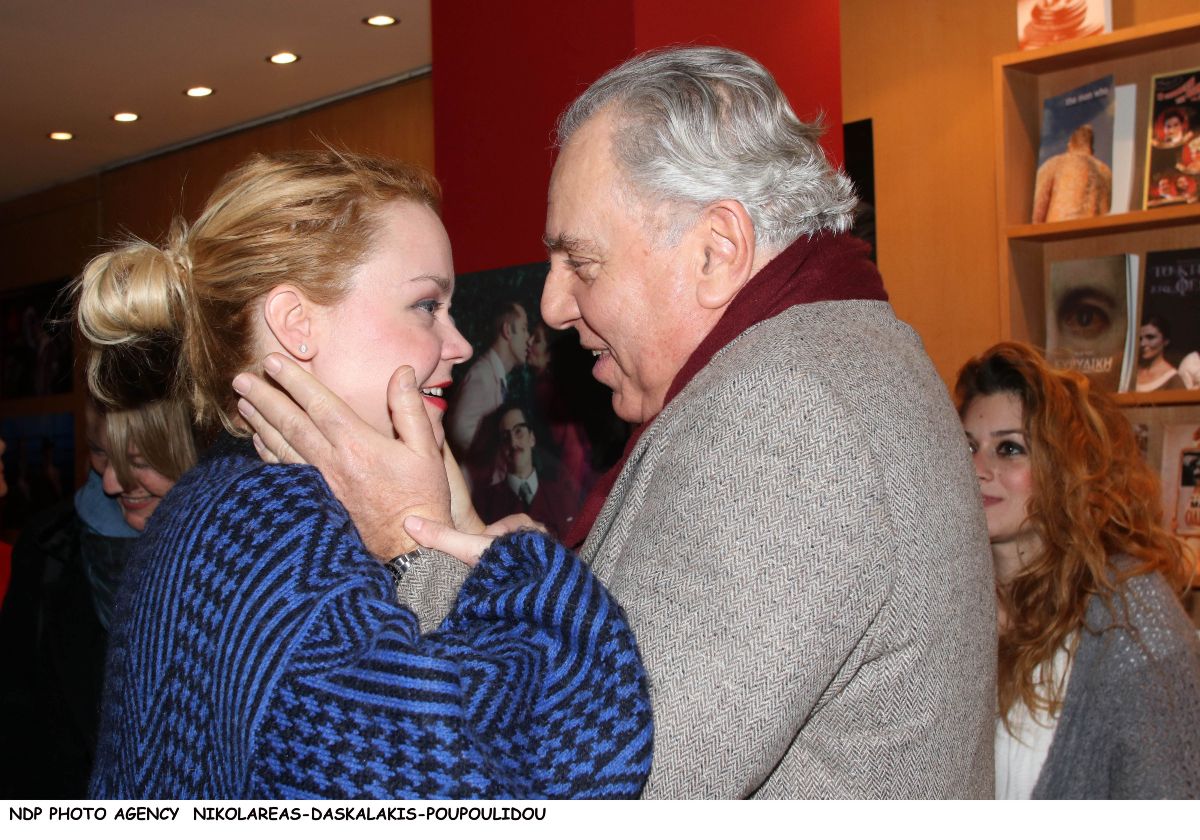 Η Λένα Παπαληγούρα με τον πατέρα της, Αναστάση