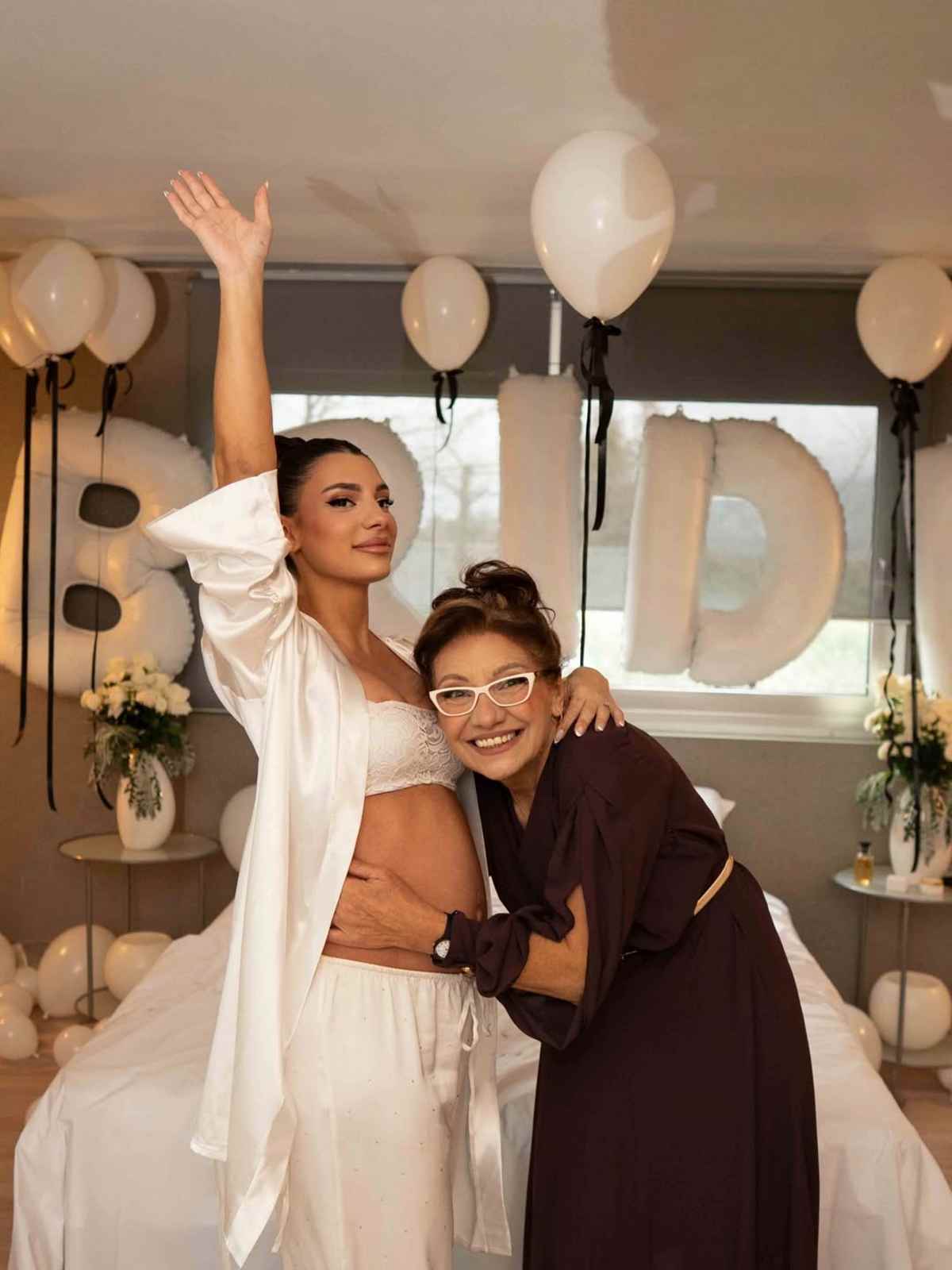 Η Μαριαλένα Ρουμελιώτη την ημέρα του γάμου της