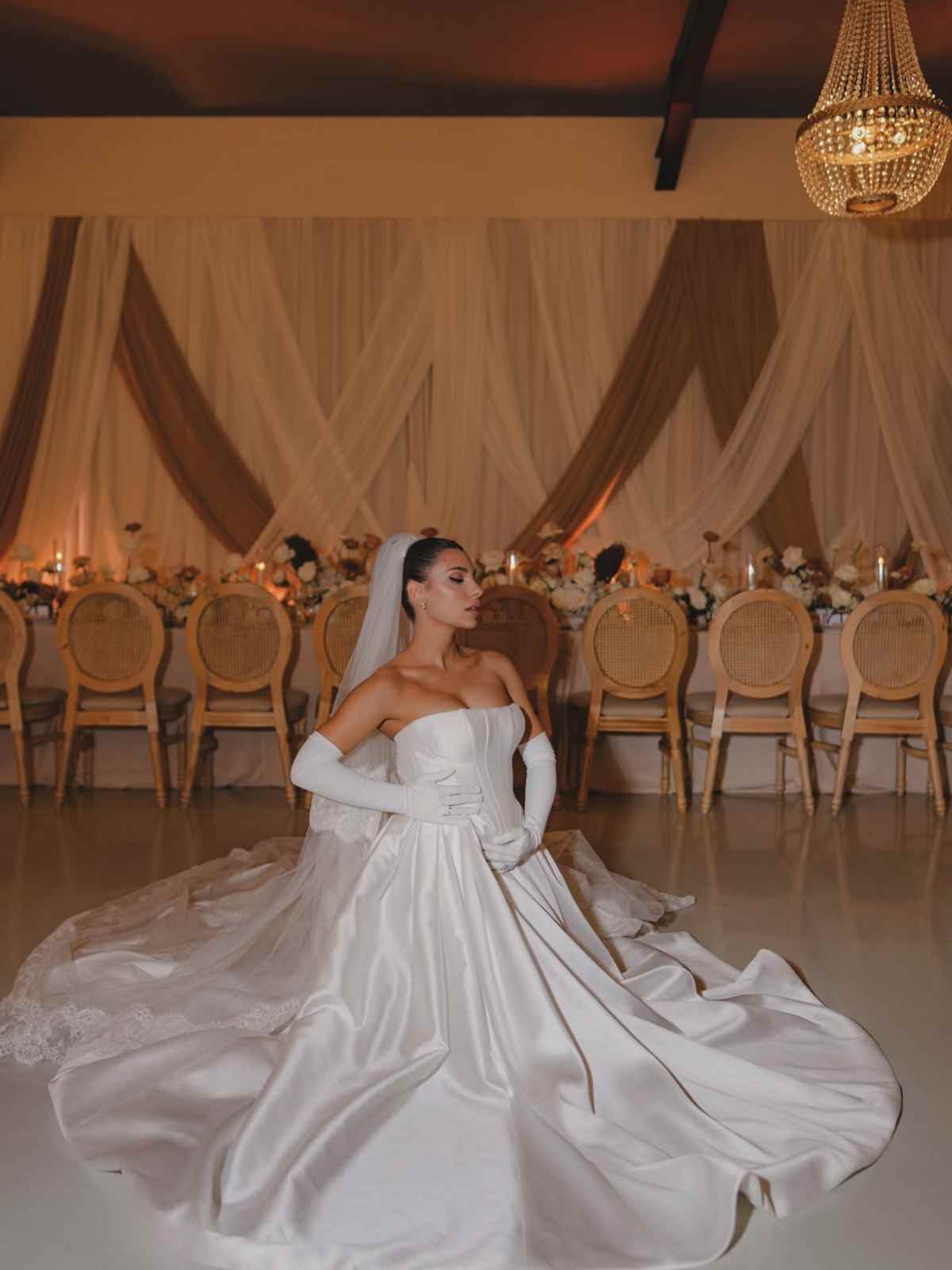 Η Μαριαλένα Ρουμελιώτη την ημέρα του γάμου της