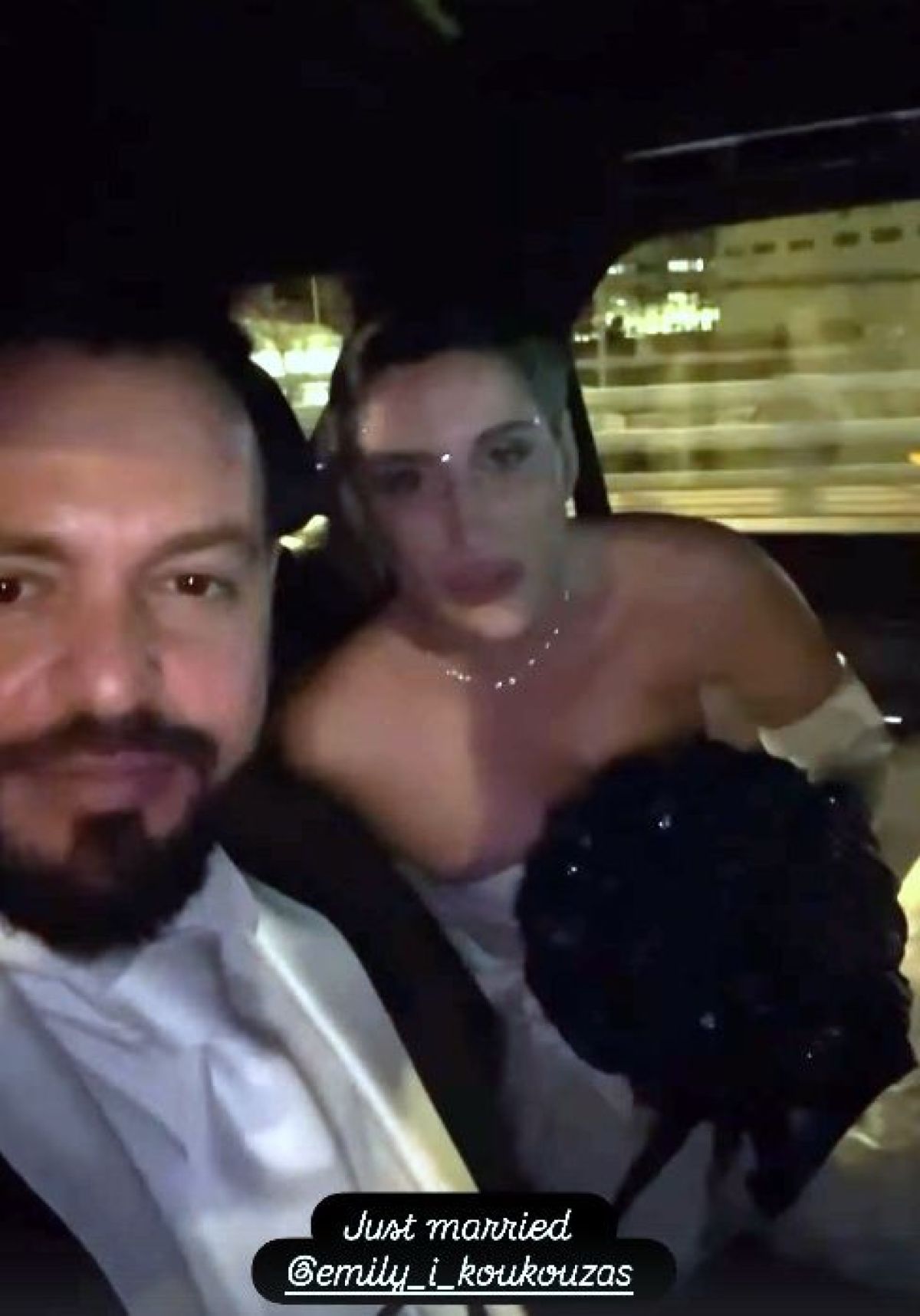 Ο Βασίλης Κουμεντάκος στο γάμο του