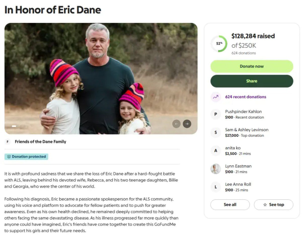 Έρικ Ντέιν συγκέντρωση χρημάτων