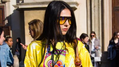 Αξεσουάρ γυαλιά ηλίου μεγάλα στο street style