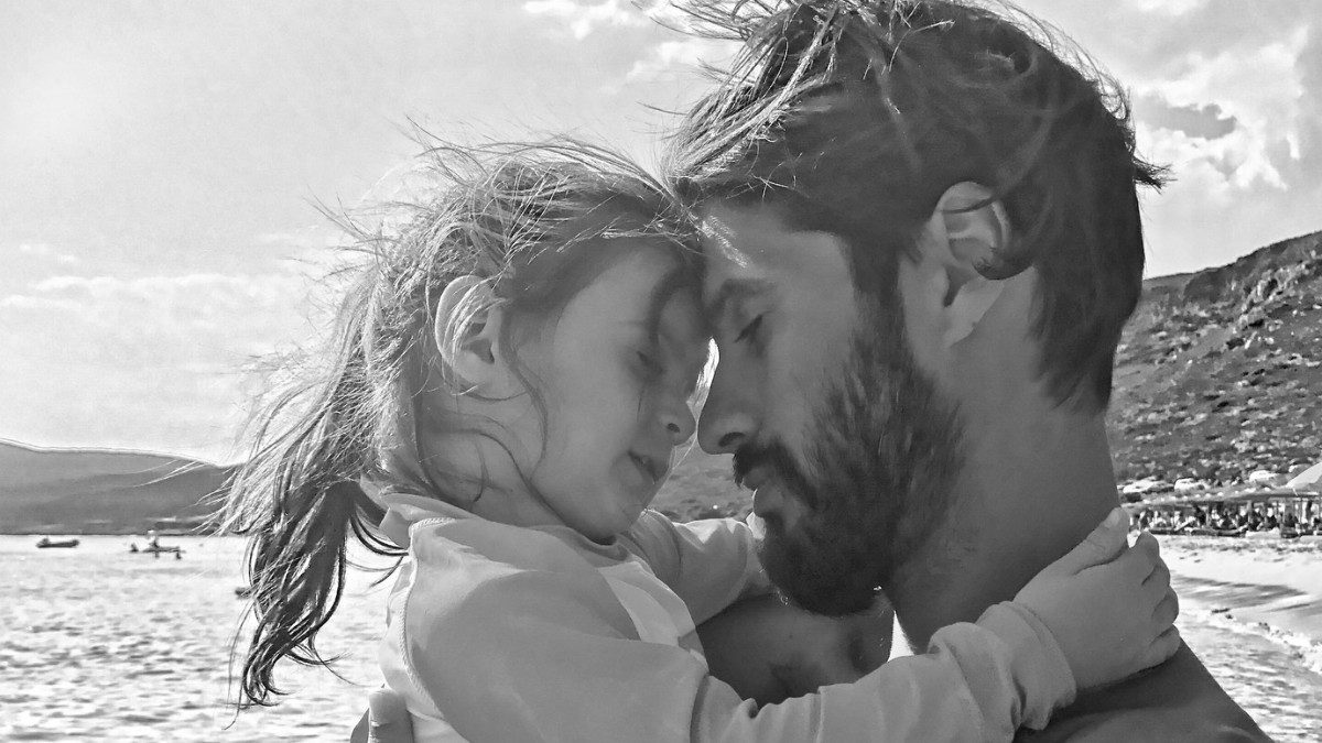 Ο Γιώργος Καράβας με την κόρη του