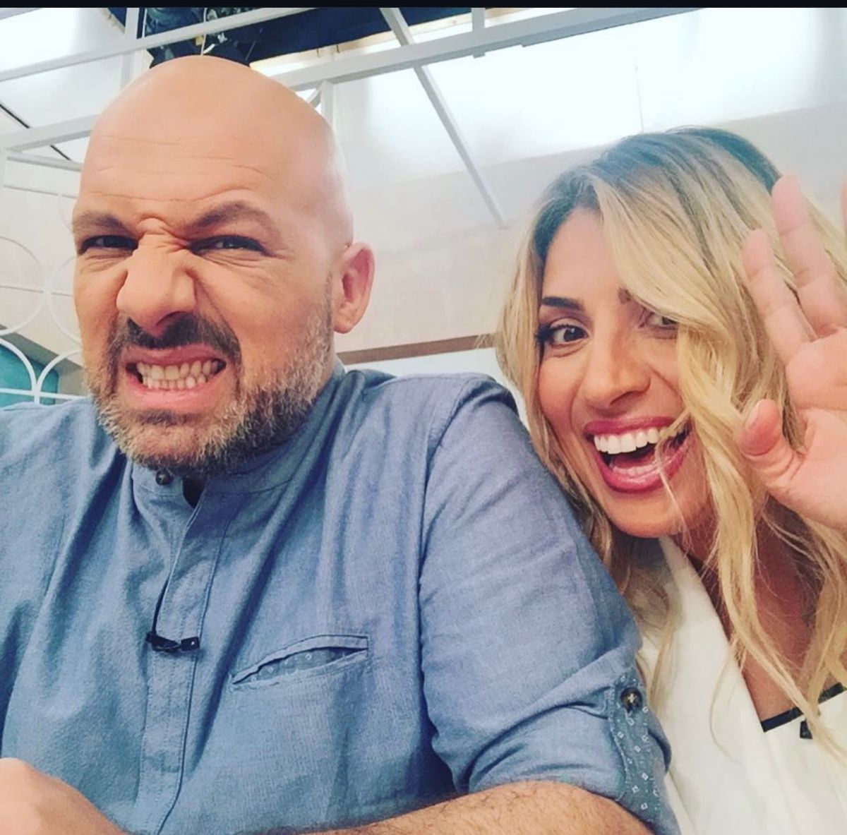 Η Μαρία Ηλιάκη με τον Νίκο Μουτσινά