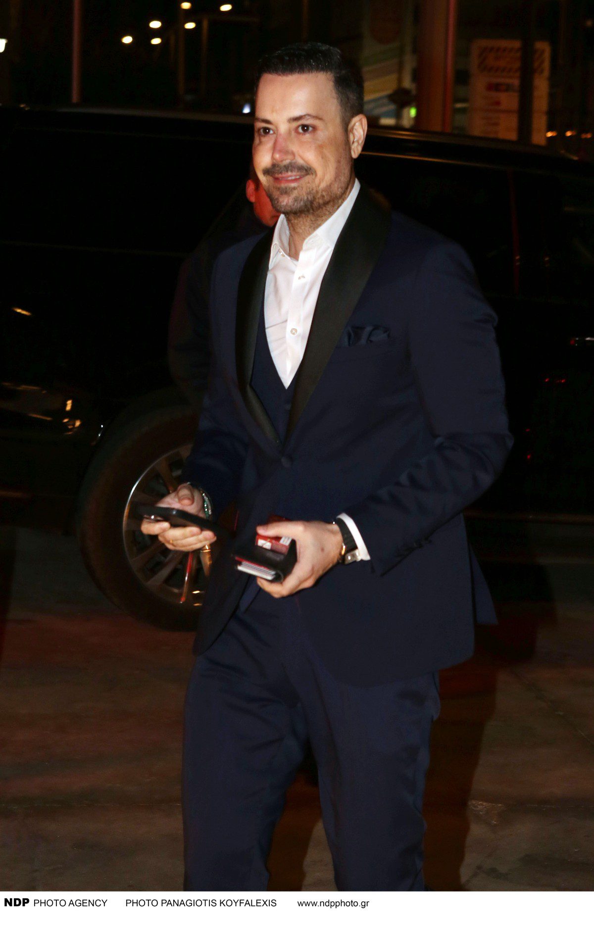 Ο Πέτρος Κουσουλός στην κοπή της πίτας του ΑΝΤ1