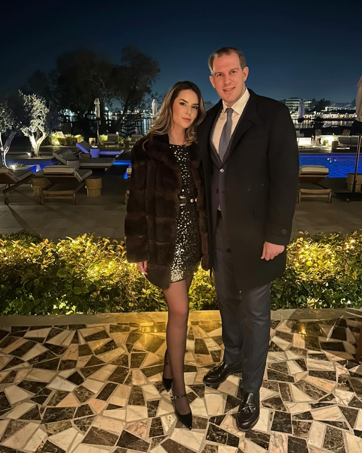 Ο Ευγενίδης με την σύντροφό του