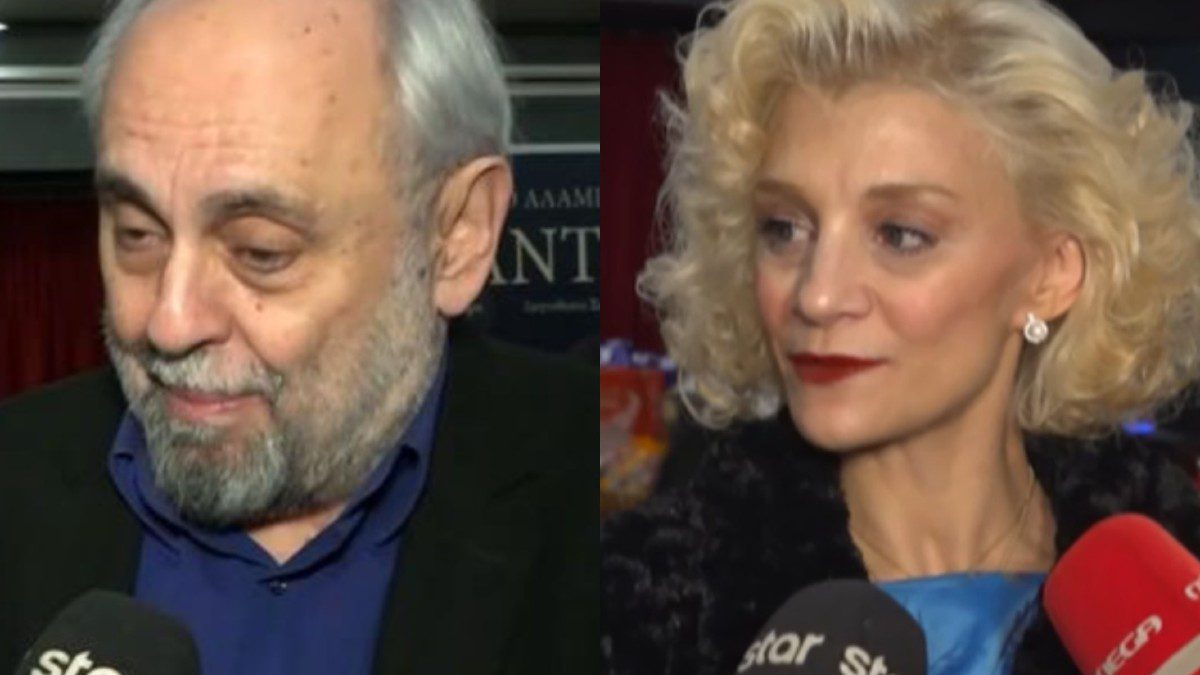 Ο Σωτήρης Χατζάκης και η σύζυγός του, Πολυξένη