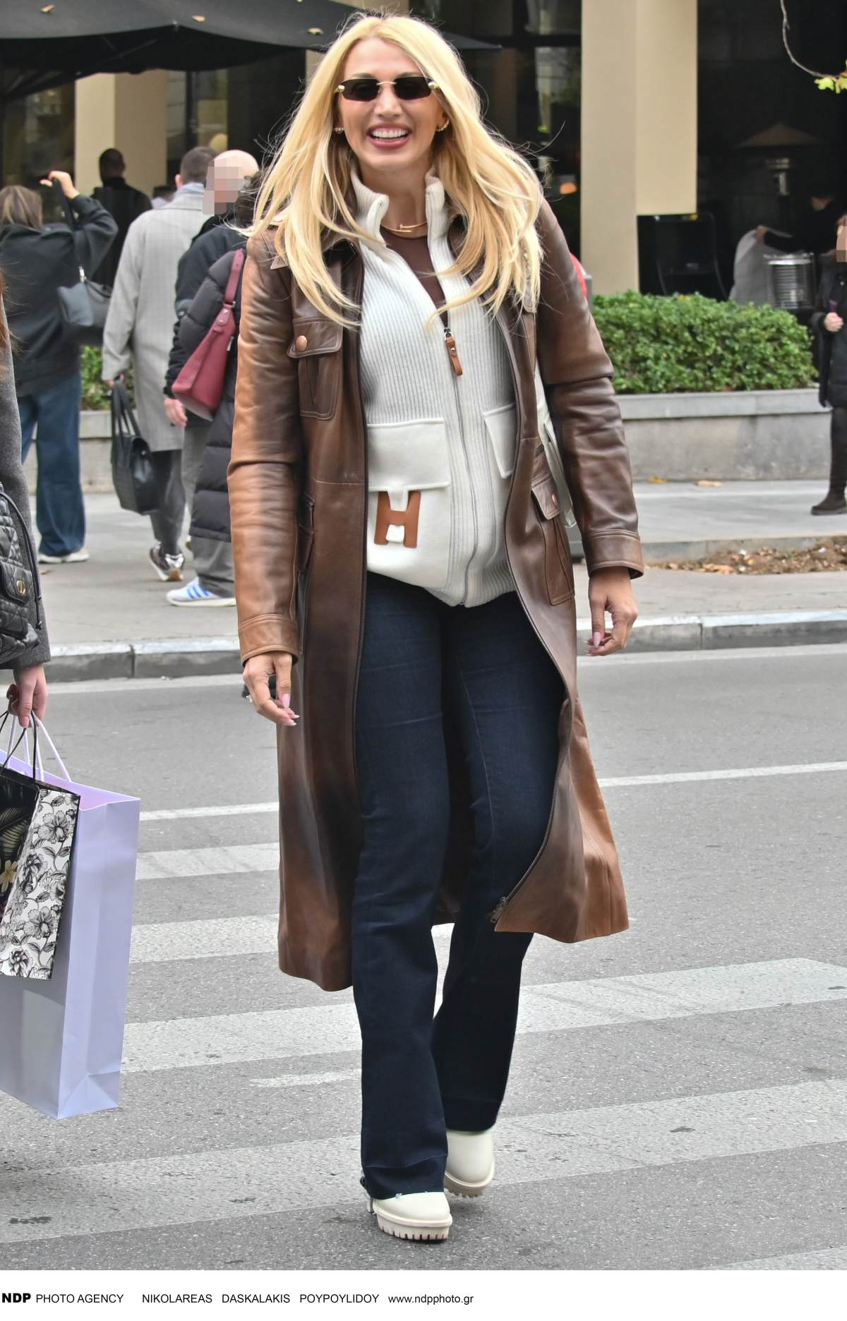 H Κωνσταντίνα Σπυροπούλου στο κέντρο της Αθήνας