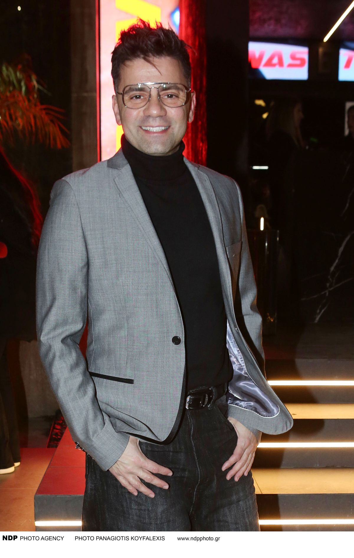 Ο Θοδωρής Μαραντίνης στην κοπή της πίτας του ΑΝΤ1