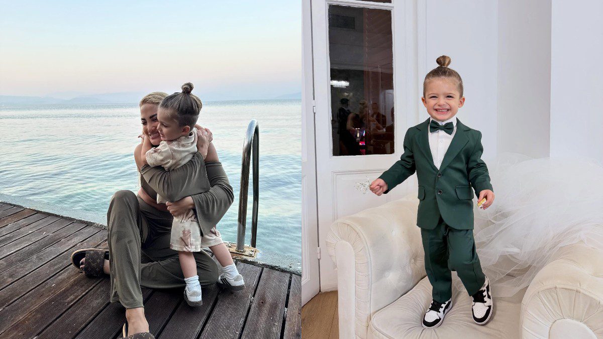 Η Ιωάννα Τούνη με τον γιο της