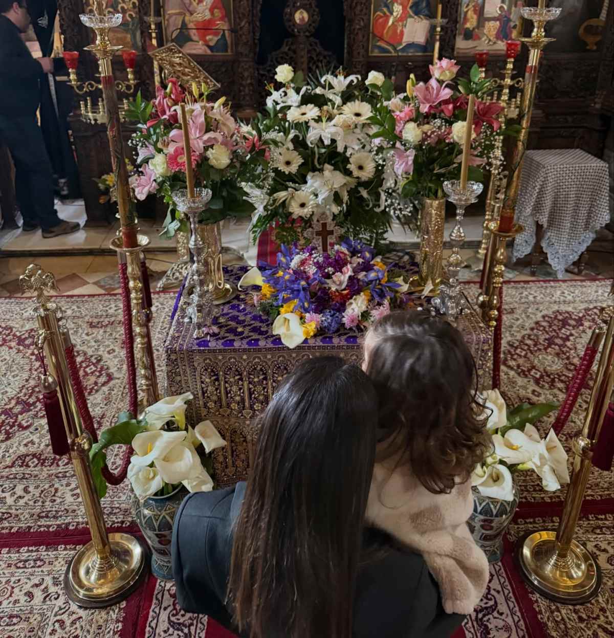 Η Δήμητρα Βαμβακούση στην εκκλησία