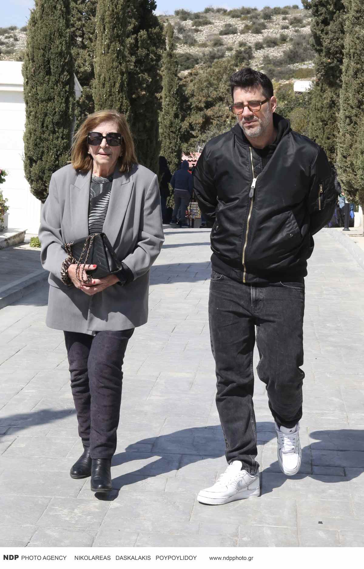 O Θοδωρής Φέρρης με τη μητέρα του