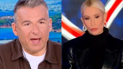 Ο Γιώργος Λιάγκας και η Μαρία Μπακοδήμου