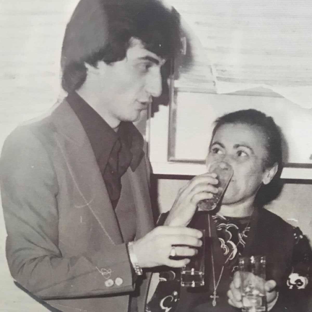 Ο Λευτέρης Πανταζής με την μητέρα του