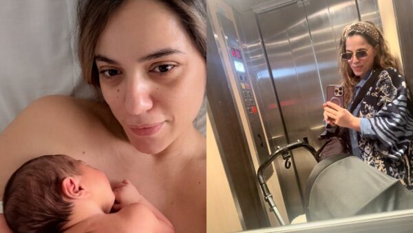 Η Ευλαμπία Ρέβη με τον γιο της