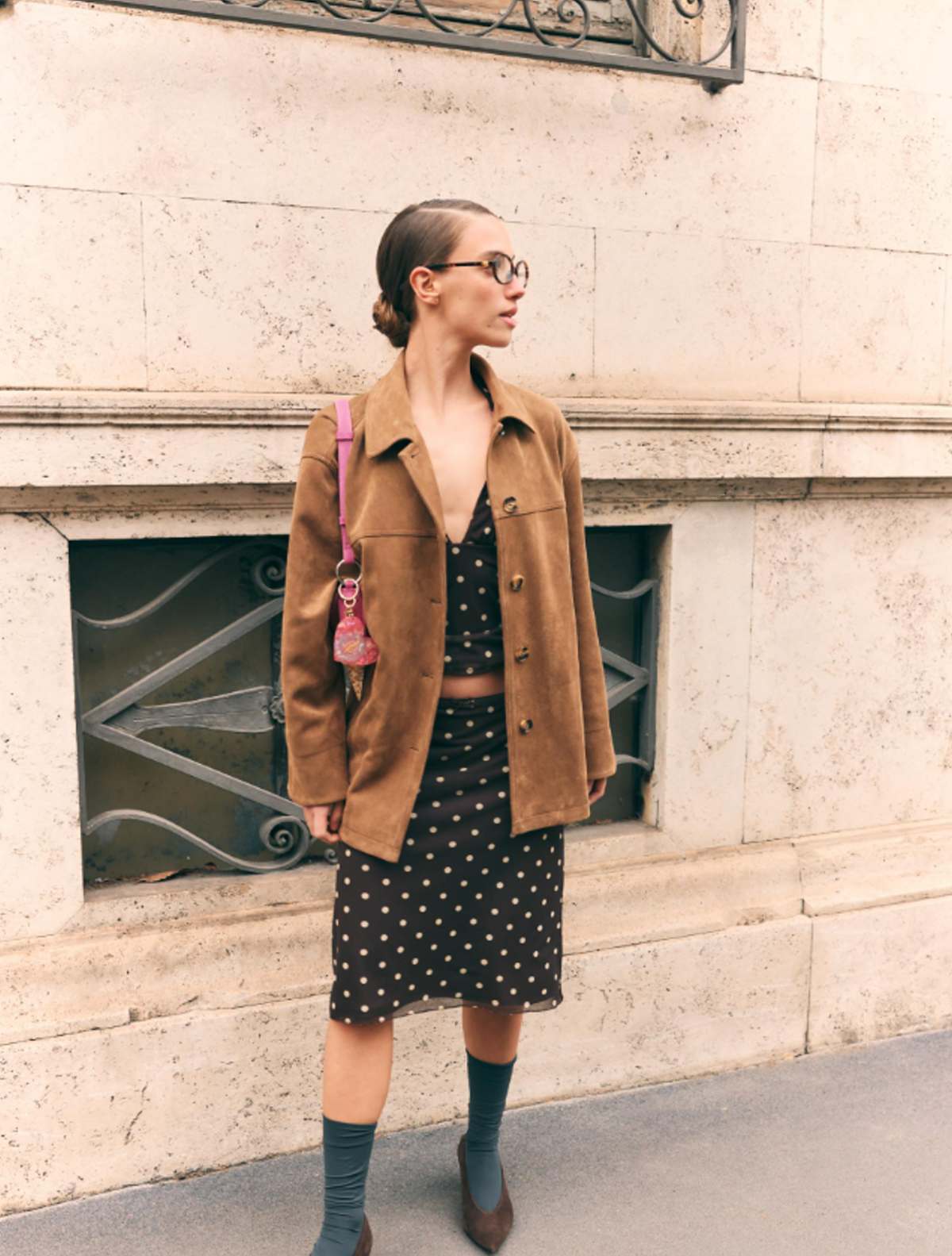 πανωφόρι σουέτ καμηλό