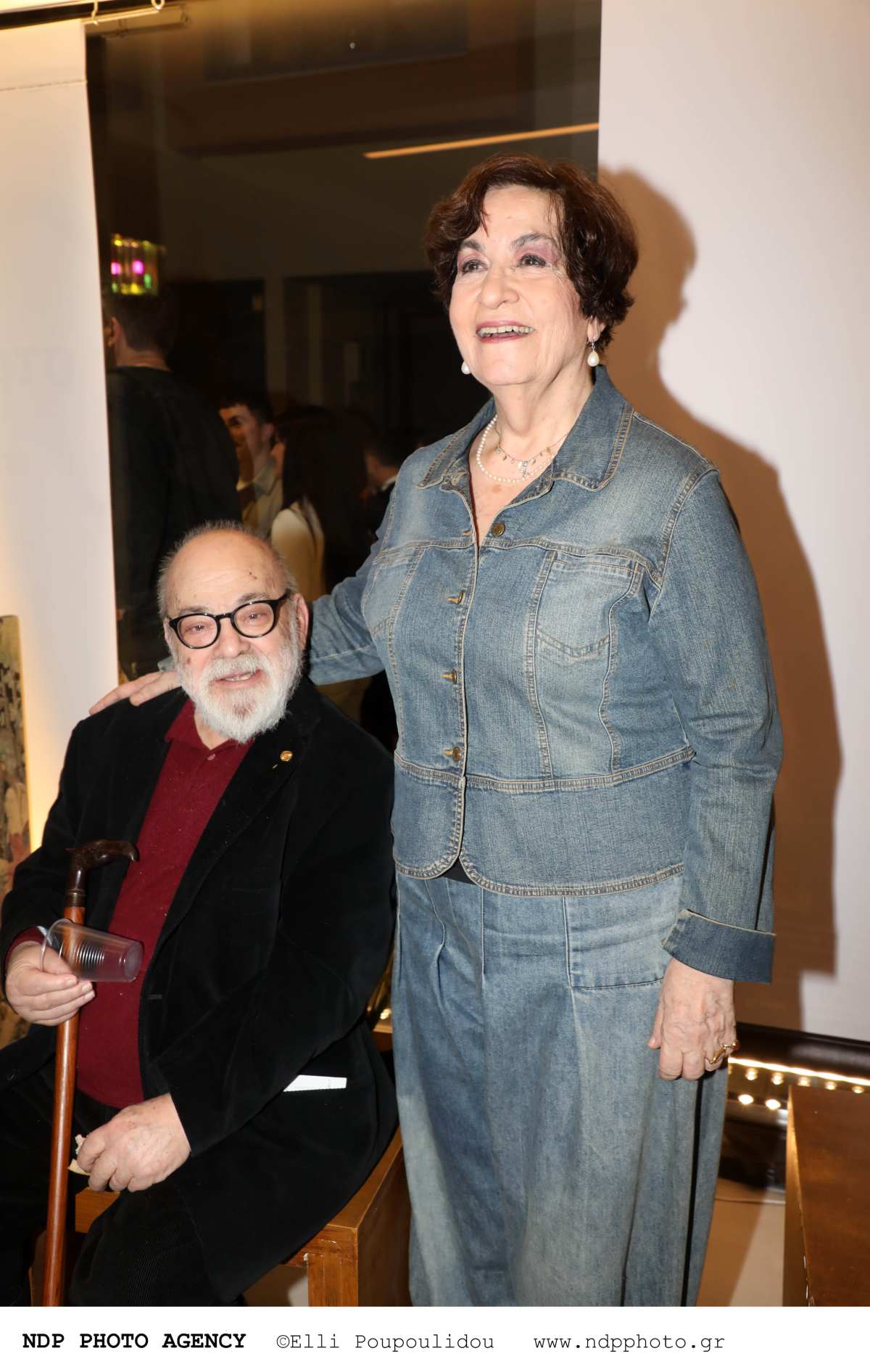 Ο Βαλαβανίδης με την σύζυγό του