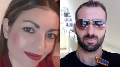 Η Ελευθερία Γιακουμάκη με τον δράστη Μαρίνο Ανδρεαδάκη