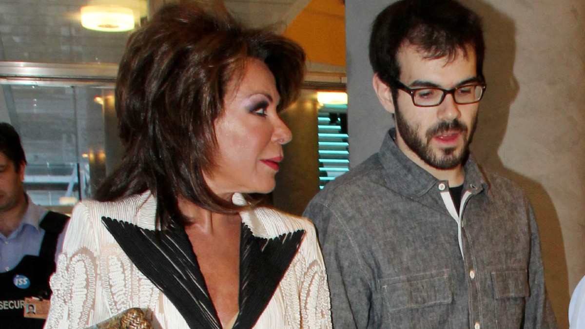 Η Γιάννα Αγγελοπούλου με τον γιο της, Παναγιώτη