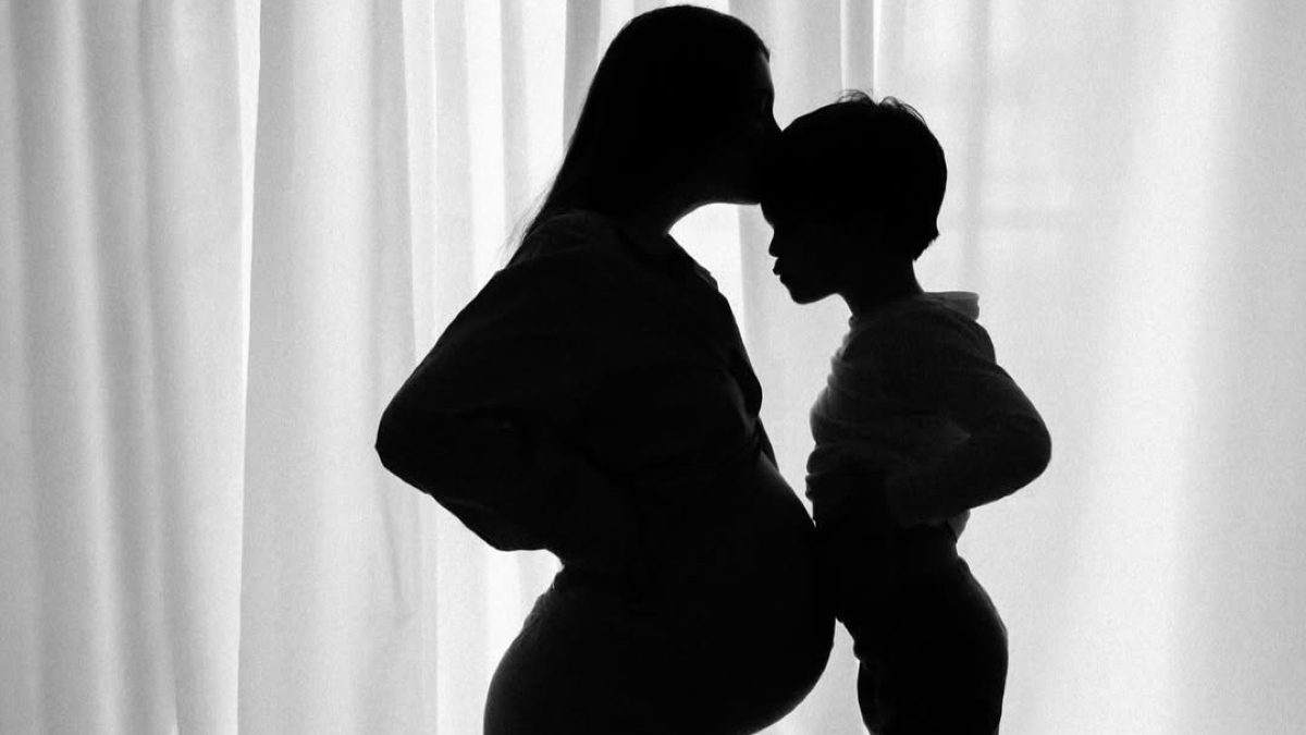 Η Ιωάννα Σιαμπάνη με τον γιο της