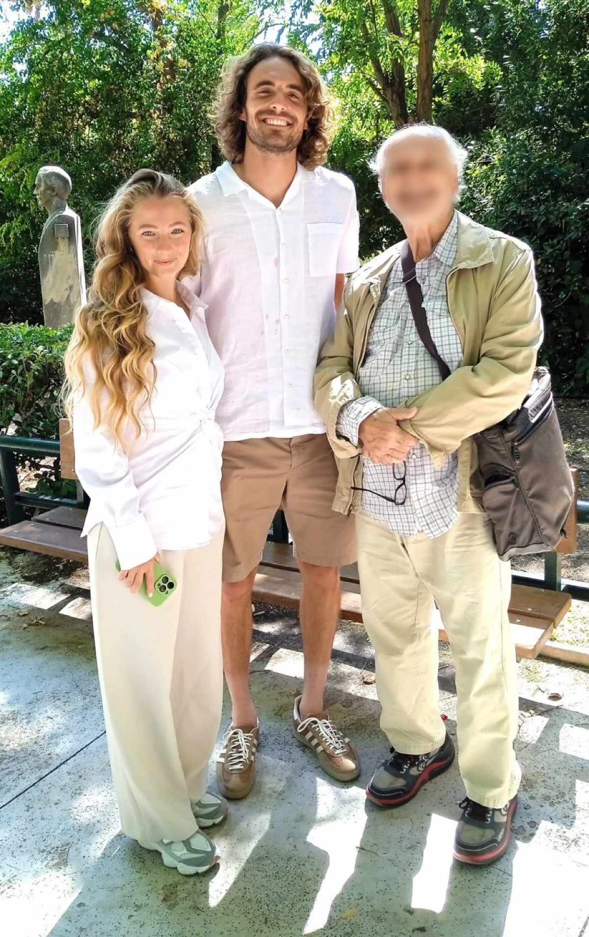 Ο Στέφανος Τσιτσιπάς με τη σύντροφό του