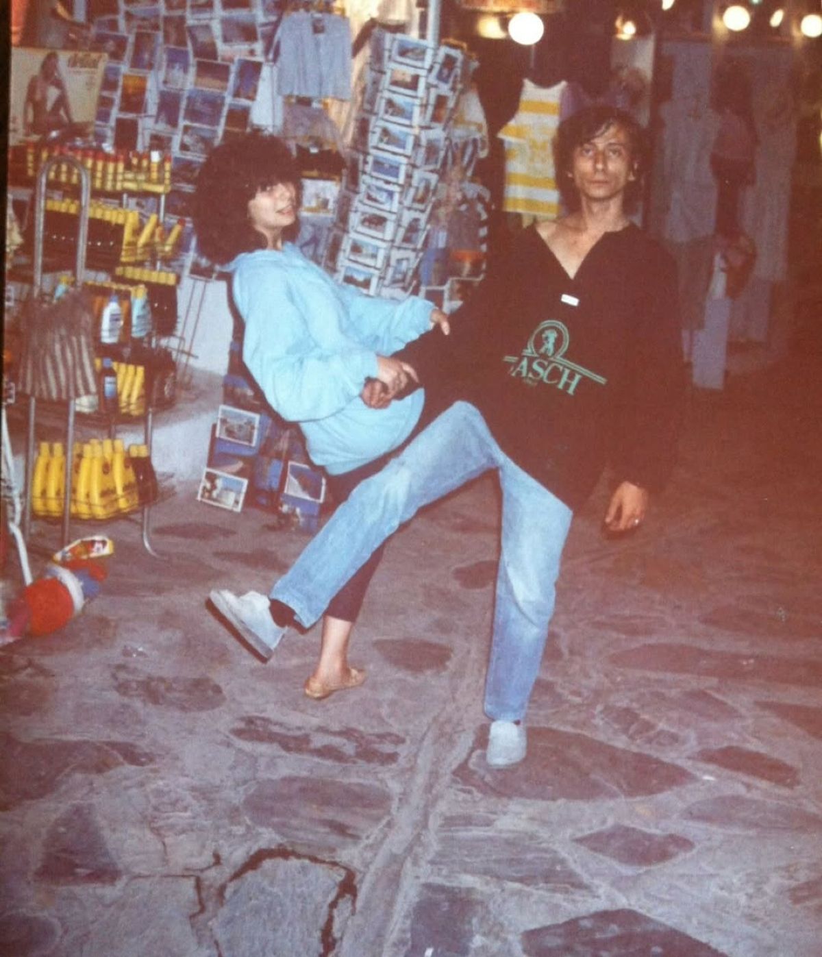 Η Ζήνα Κουτσελίνη με τον αδερφό της