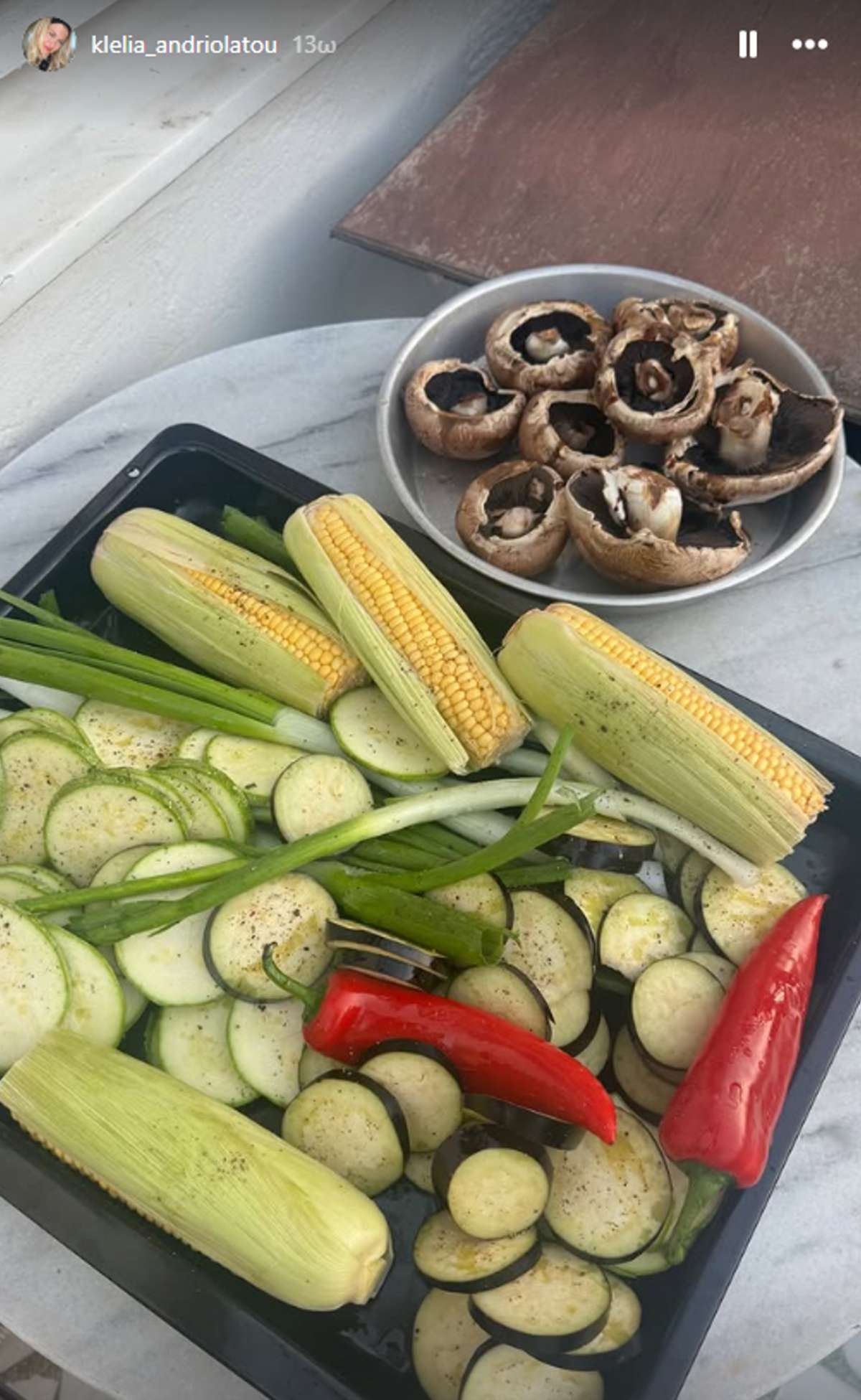 H Κλέλια Ανδριολάτου και τα λαχανικά της