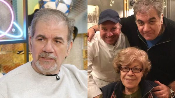 Ο Δημήτρης Σταρόβας με τη μητέρα του