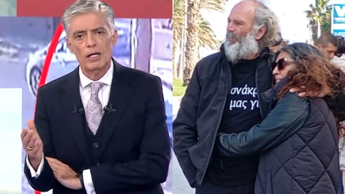 Ο Ευαγγελάτος με τον δράστη Κώστα Παρασύρη