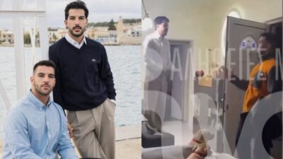 Ο Γιάννης Μαλλιαρός με τον αδερφό του, Μάνο Μαλλιαρό