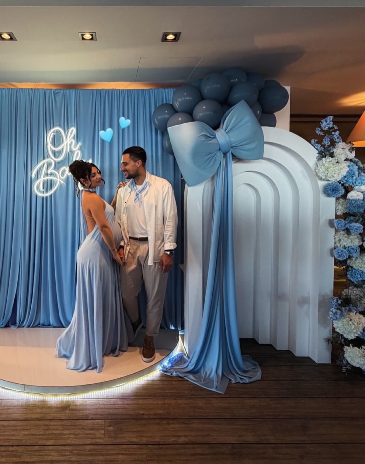 Σάκης Κατσούλης, Μαριαλένα Ρουμελιώτη baby shower